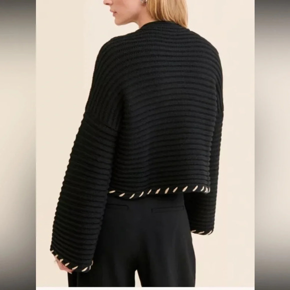 Saemdi Textured Knit Bell Sleeve Cardigan for free people - Picture 7 of 8